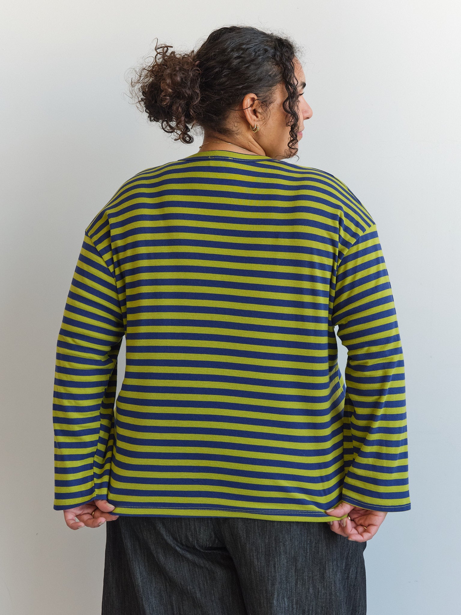 NLT - Culver Striped Rib Knit Long Sleeve Tee (1X-3X)