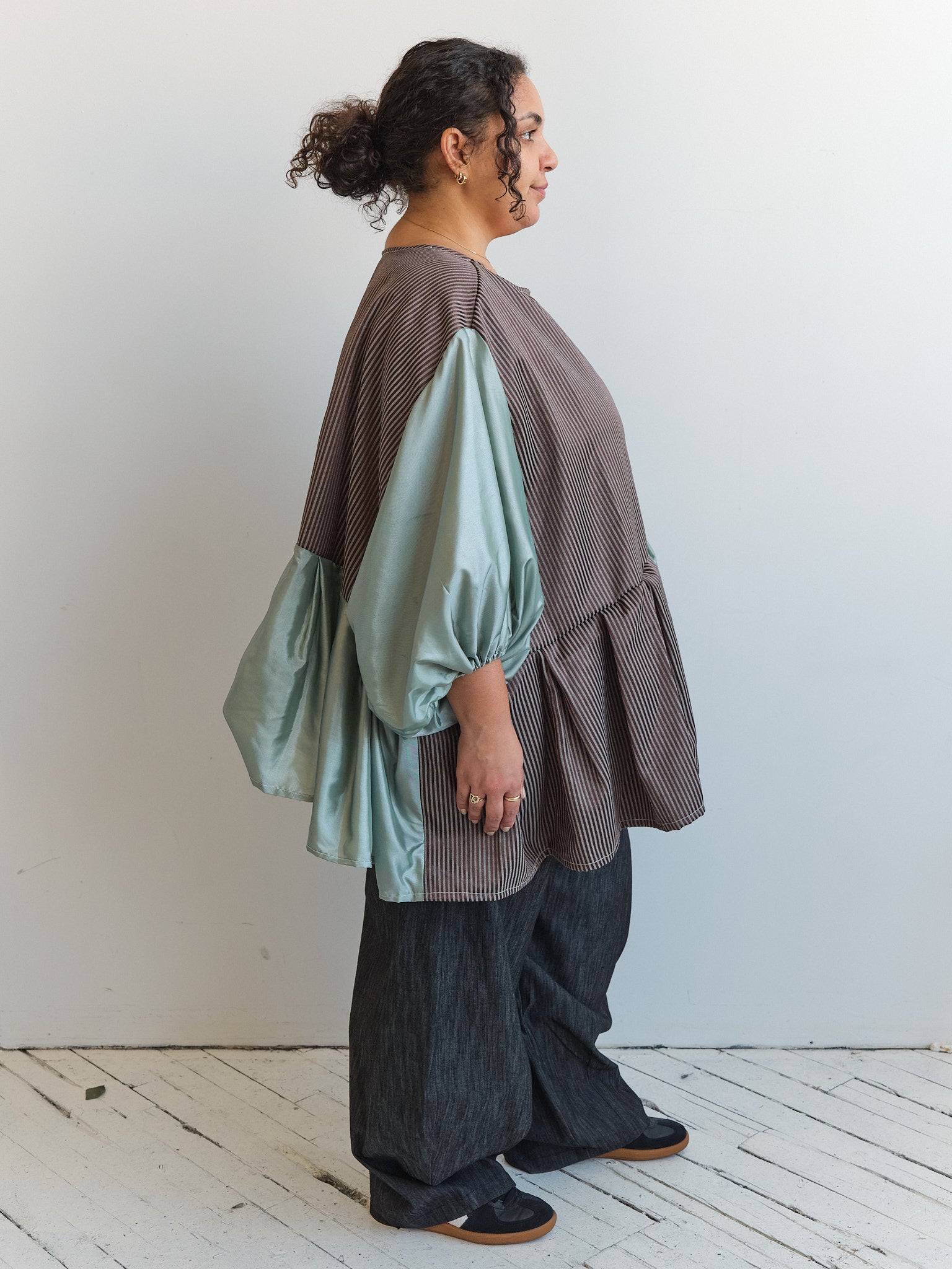 makmak - Brown and Mint Top (S-5X)