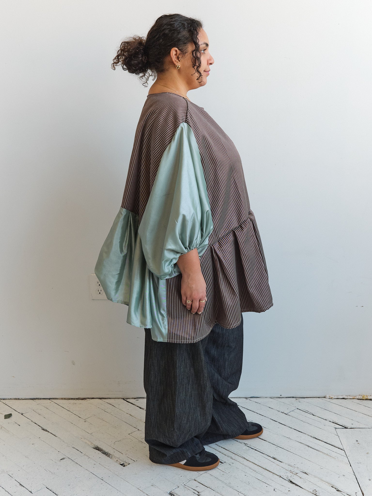 makmak - Brown and Mint Top (S-5X)