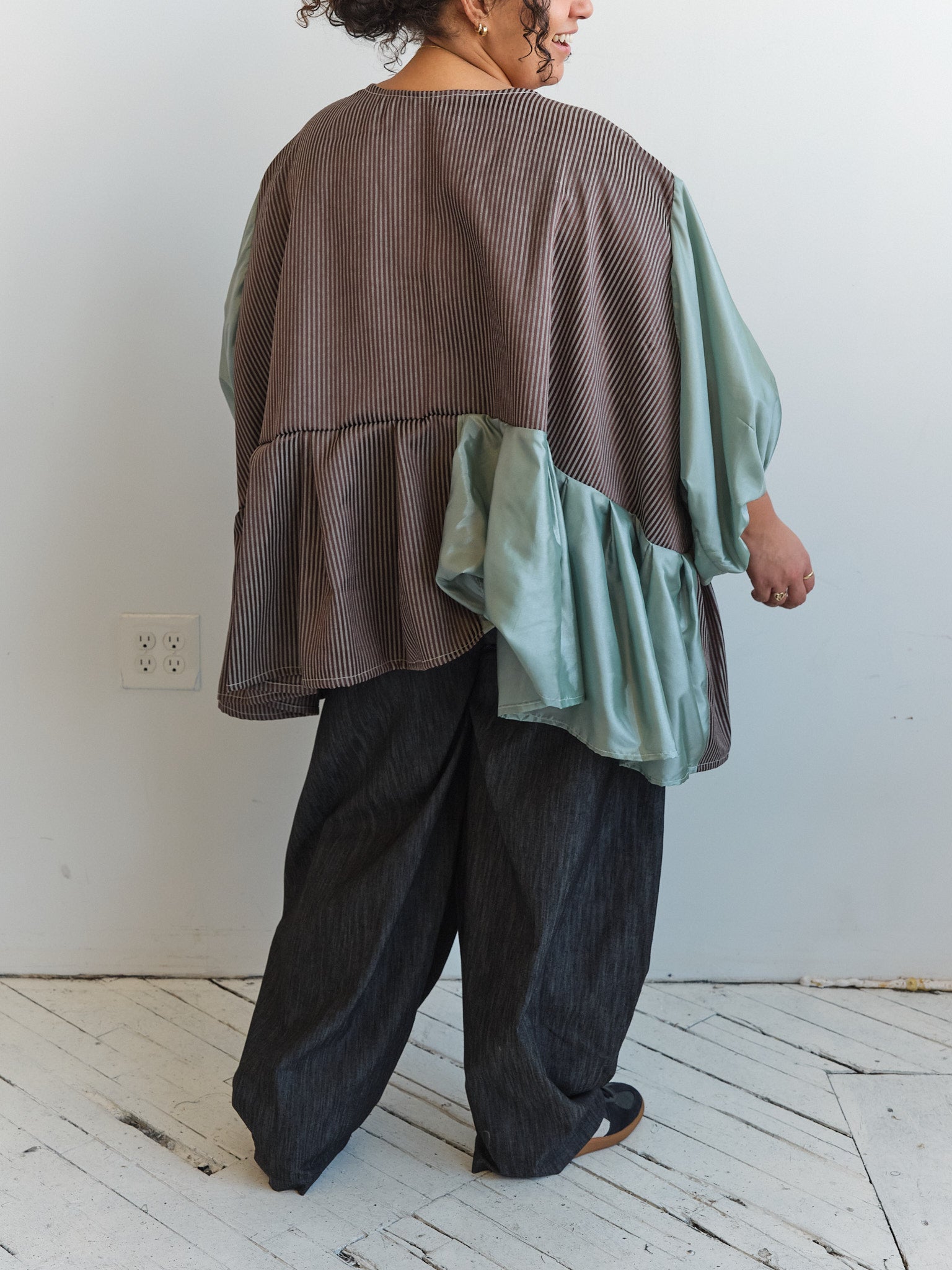 makmak - Brown and Mint Top (S-5X)