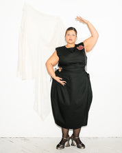 NBNW x BRZ - BLOCKO LINE CUT OUT DRESS (BLACK)