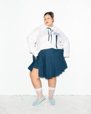 Noble - Navy Pleated Skort (XL-3X)