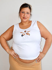 ABL ESTUDIO - Cropped Star Tank Top (1X-4X)