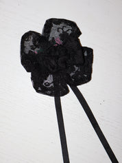 Grandpa's Shirts - Sheer Black Lace Brooch