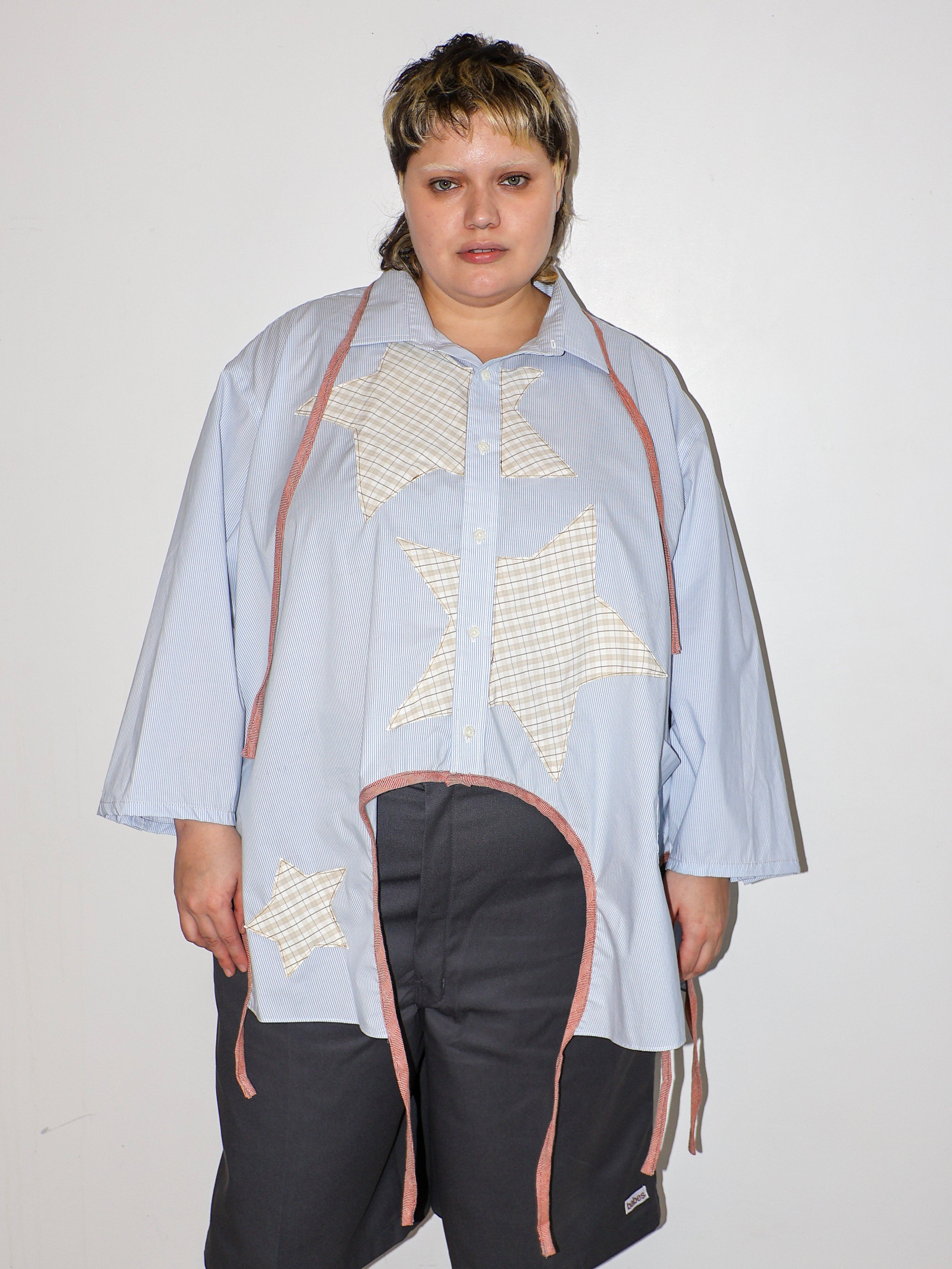 Tiberi x BRZ - Blue Check Star Top (4X)