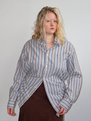 Nena Hansen - Blue + Brown Bungee Shirt (XL/1X)