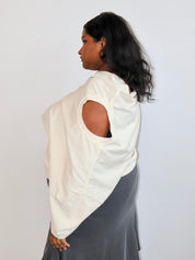 Gina Corrieri x BRZ - Cream U-Top (2X/3X)