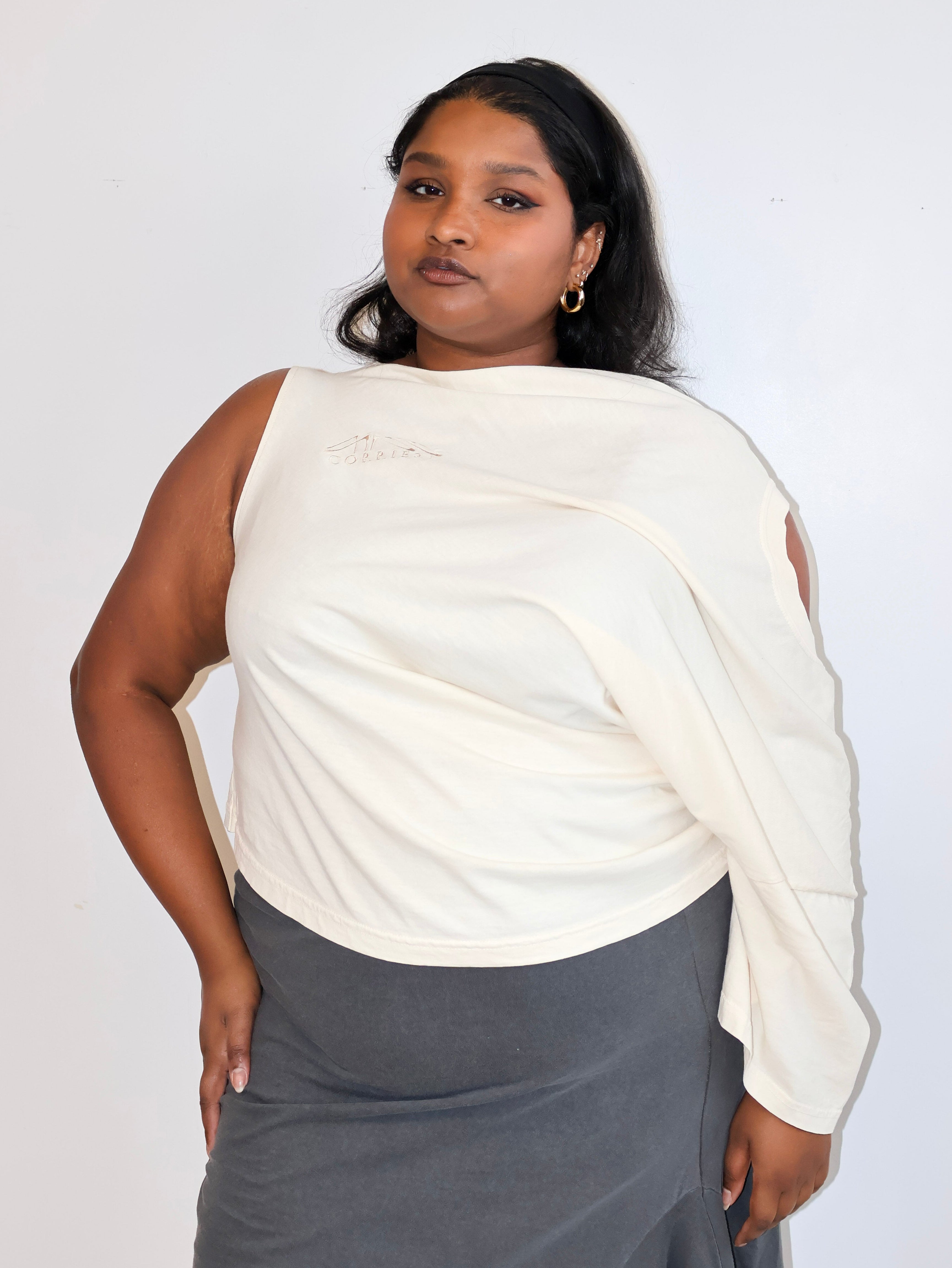 Gina Corrieri x BRZ - Cream U-Top (2X/3X)