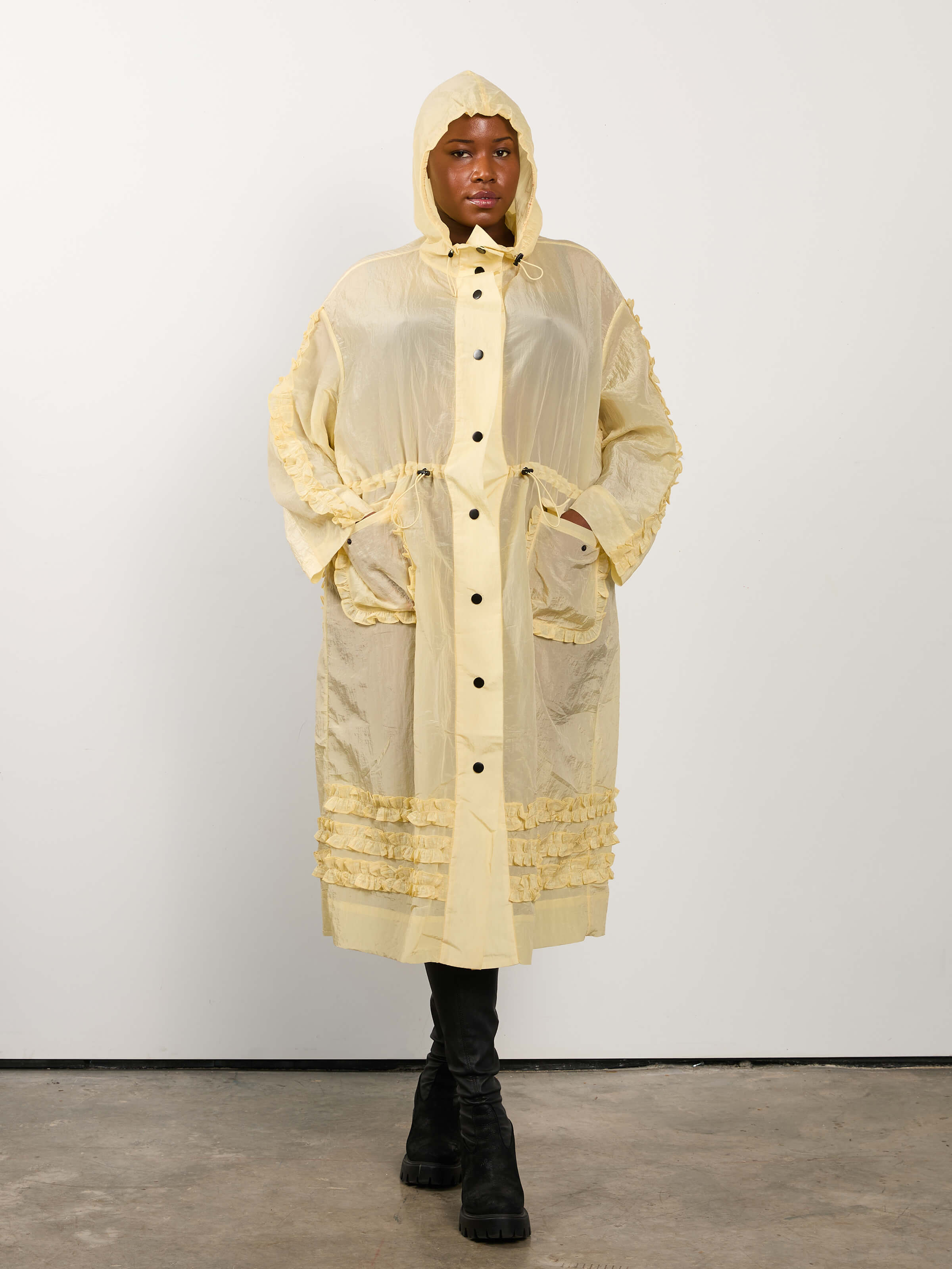 KKCo x BRZ - Spiral Windbreaker in Butter