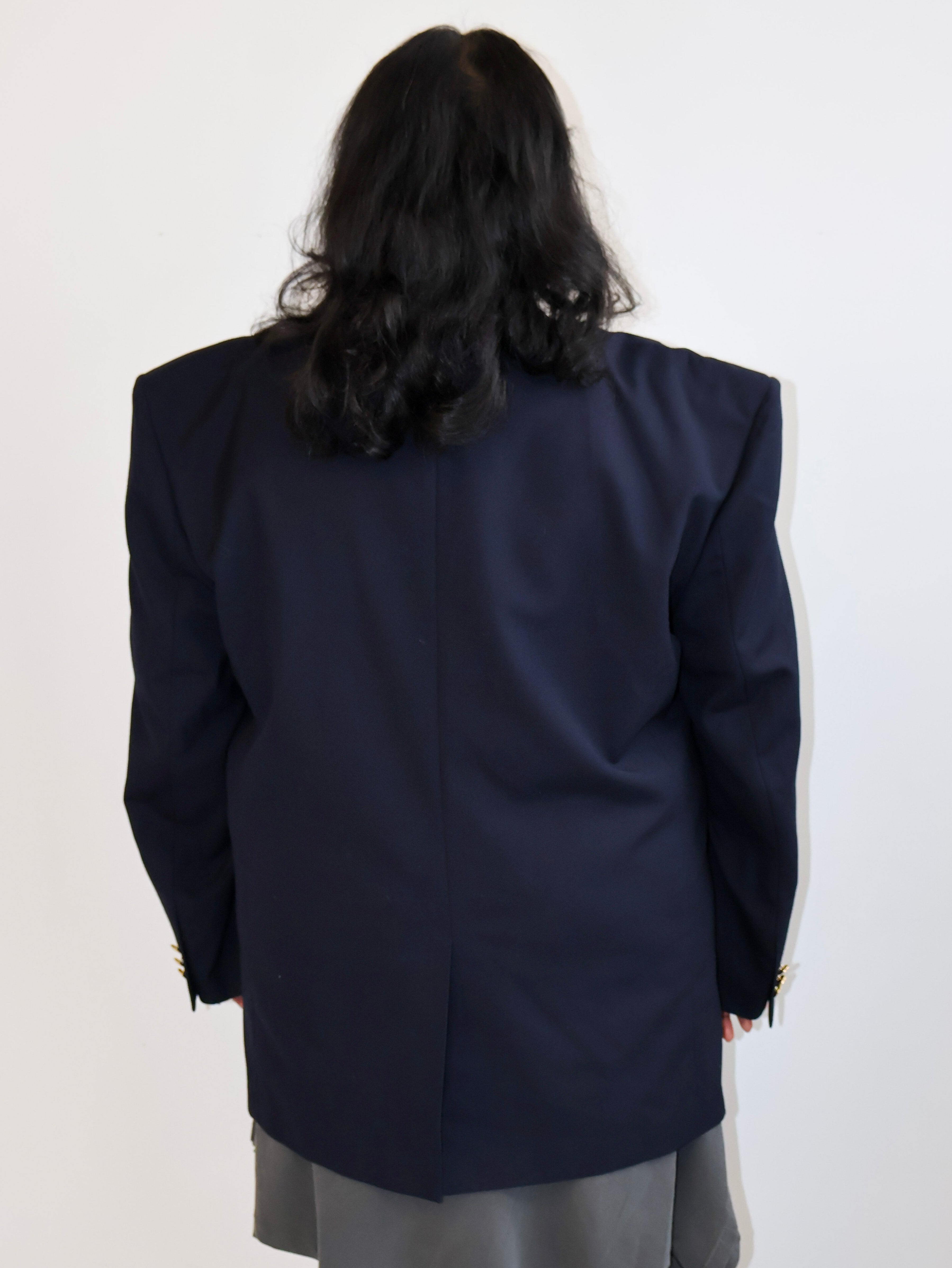 Shop Journal x BRZ - Navy Embellished Blazer (2X)