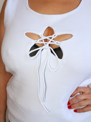 ABL ESTUDIO - Cropped Star Tank Top (1X-4X)