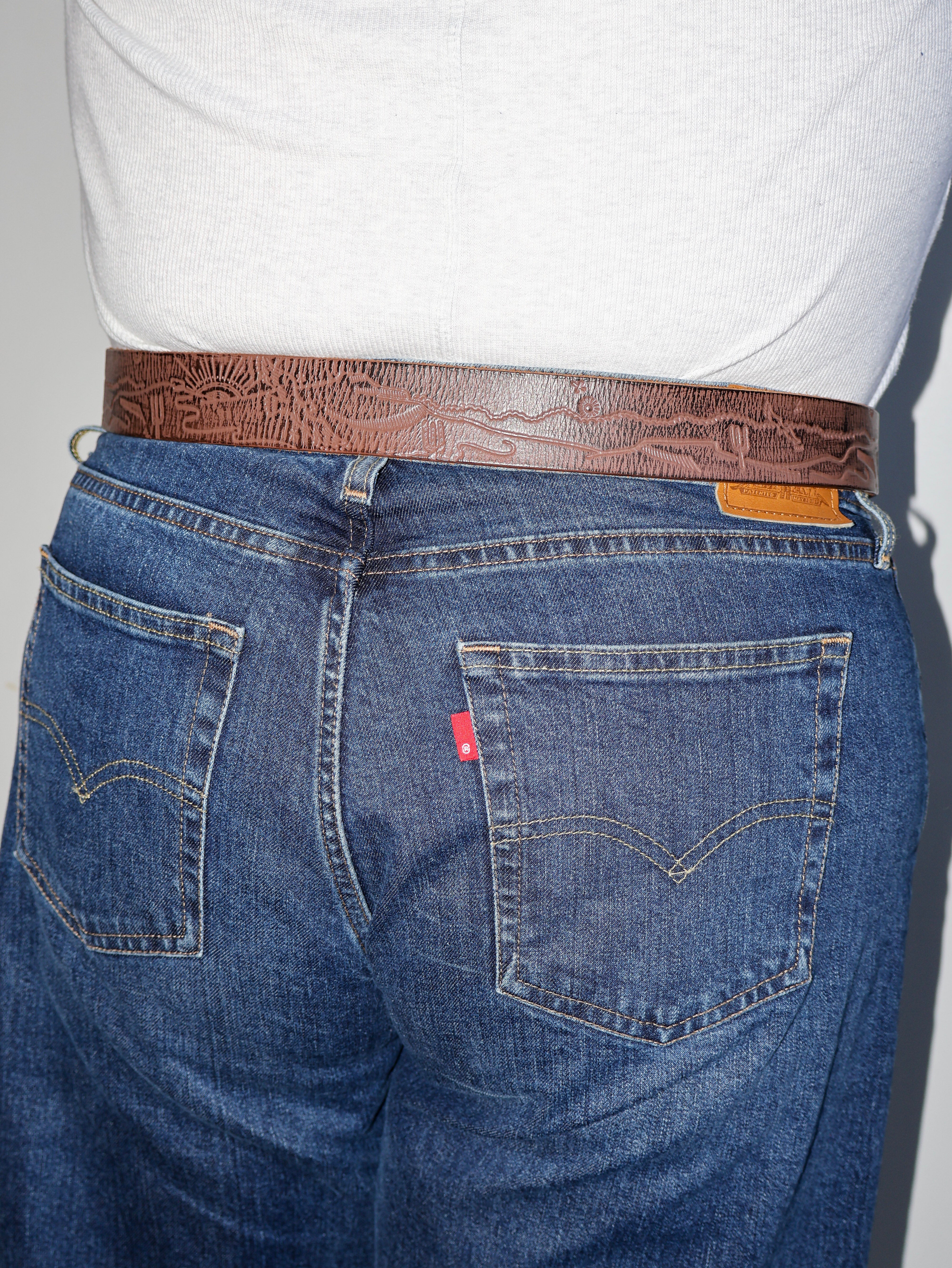 Lazy Sundays Home - Cowgirl Boots Leather Belt (38-42”)