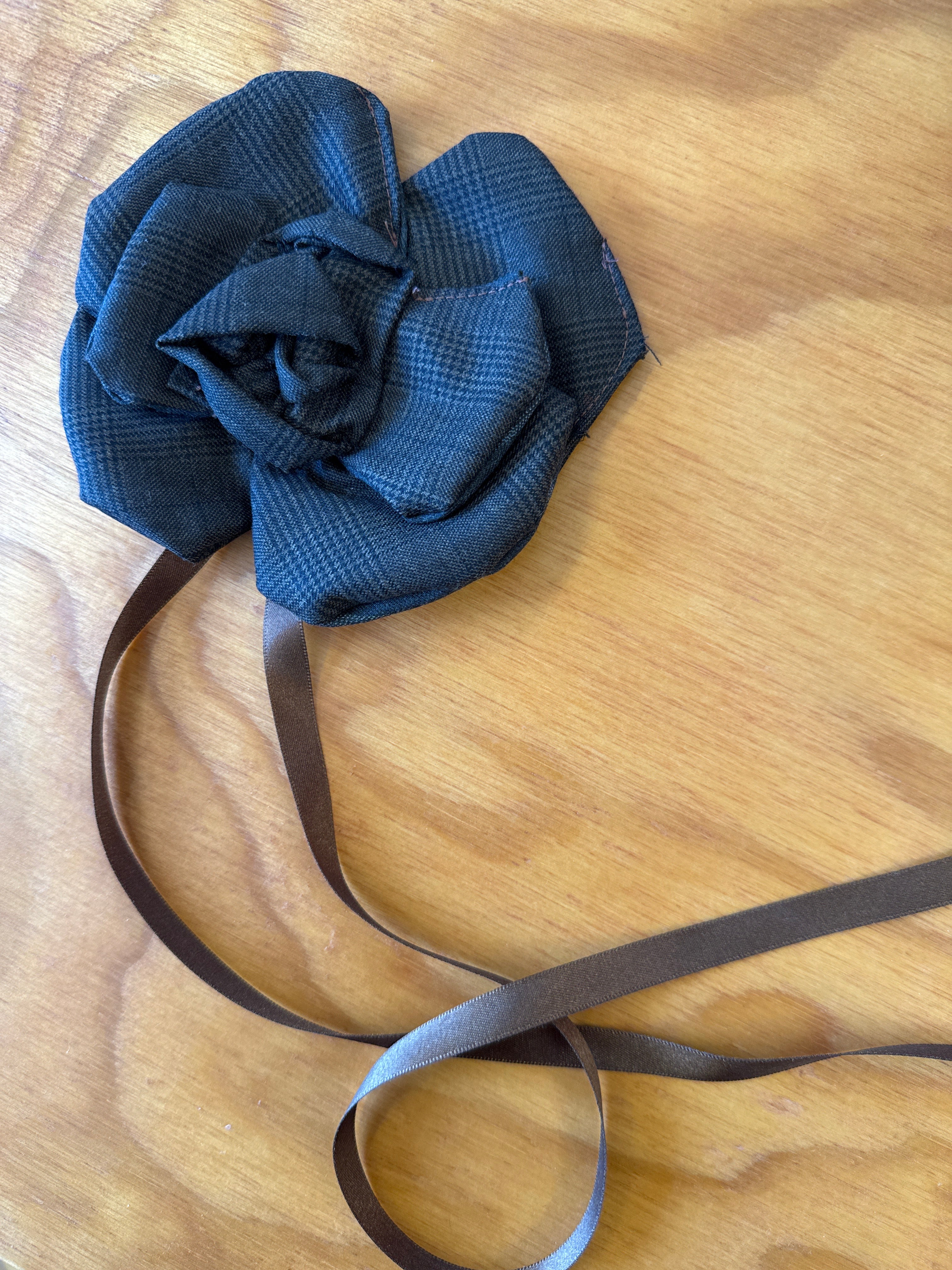 Grandpa’s Shirts - Brown Plaid Brooch