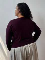 Em & May Enya Top - Merlot