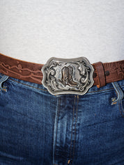 Lazy Sundays Home - Cowgirl Boots Leather Belt (38-42”)