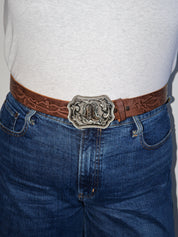 Lazy Sundays Home - Cowgirl Boots Leather Belt (38-42”)