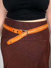 Lazy Sundays Home - Reworked Concho + Stars Tan Belt (40")
