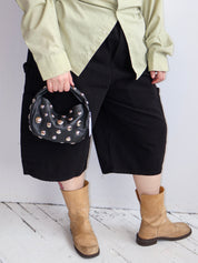 Dani Feris - Black Silver Stud Bag
