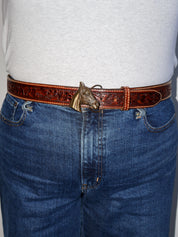 Lazy Sundays Home - Horse Leather Belt (44-48”)