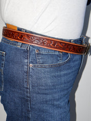 Lazy Sundays Home - Horse Leather Belt (44-48”)