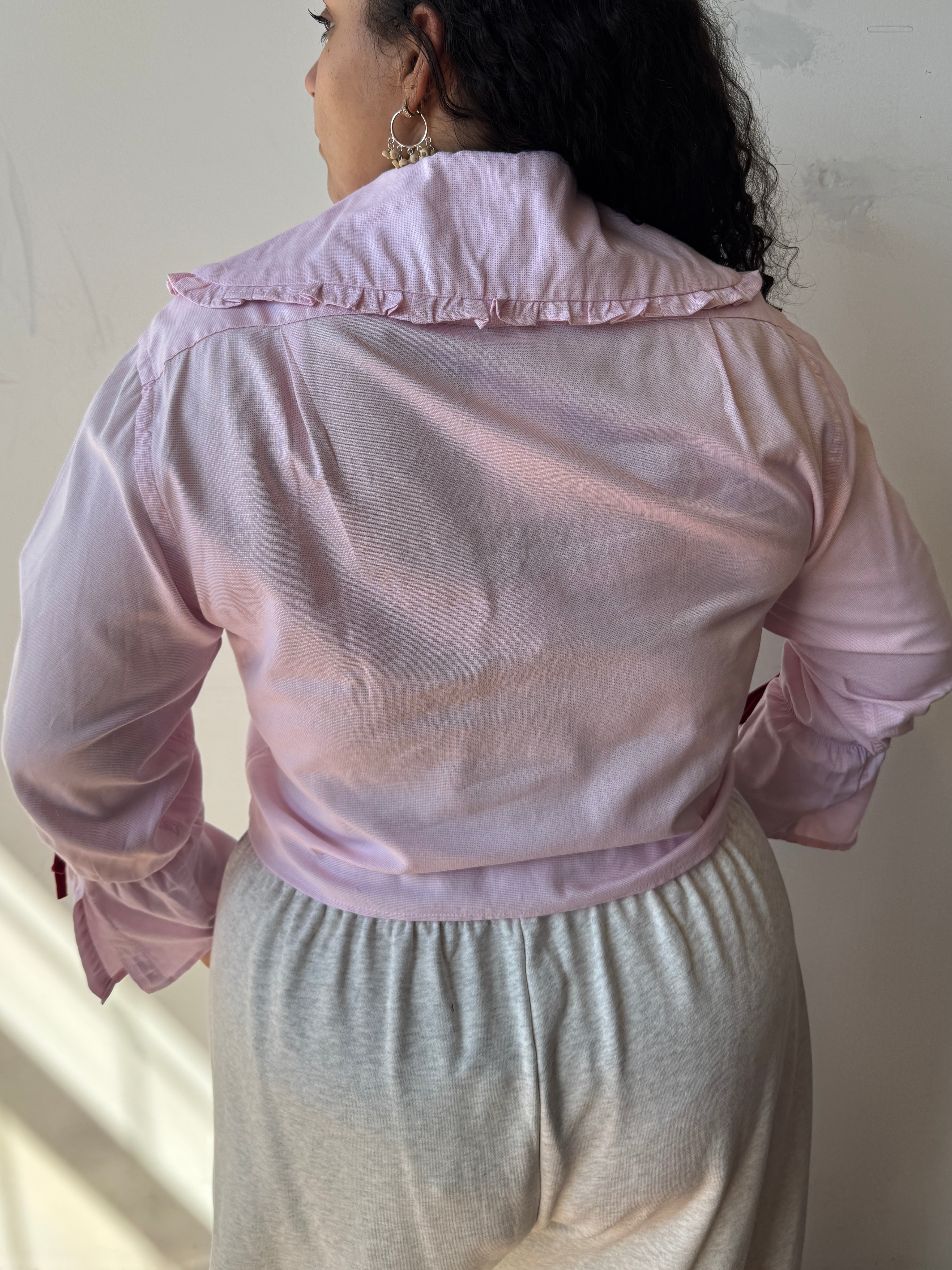 Grandpa's Shirts - Pink Lily Shirt (1X)