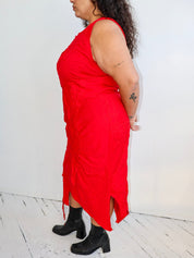 Alayna Roe - Red Scrap Dress (1X-3X)