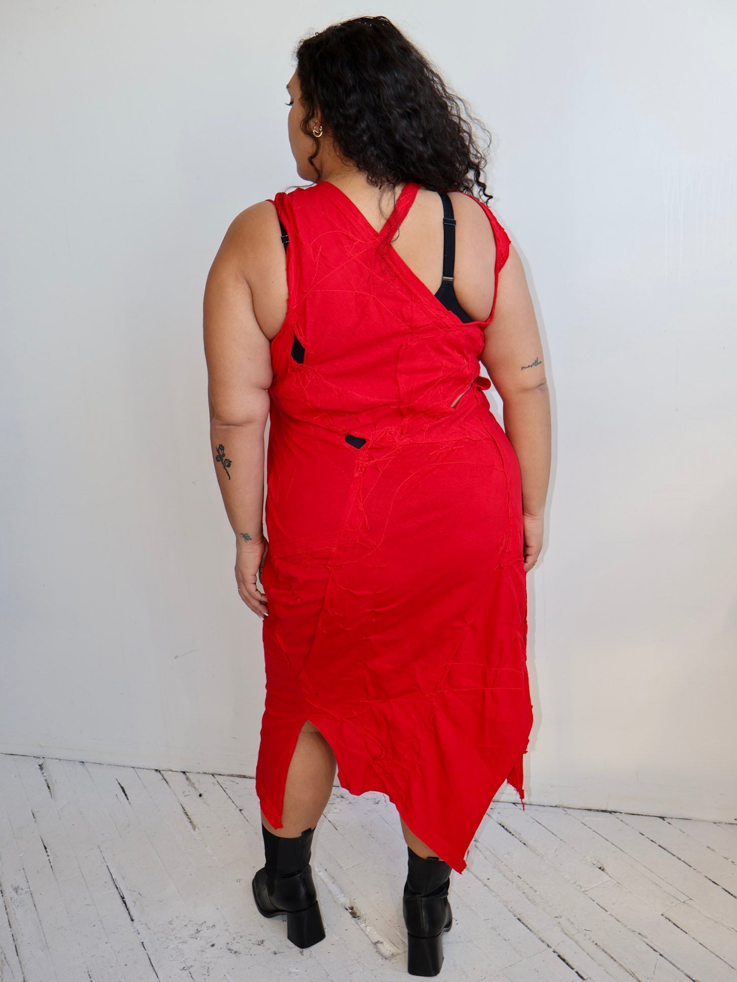 Alayna Roe - Red Scrap Dress (1X-3X)