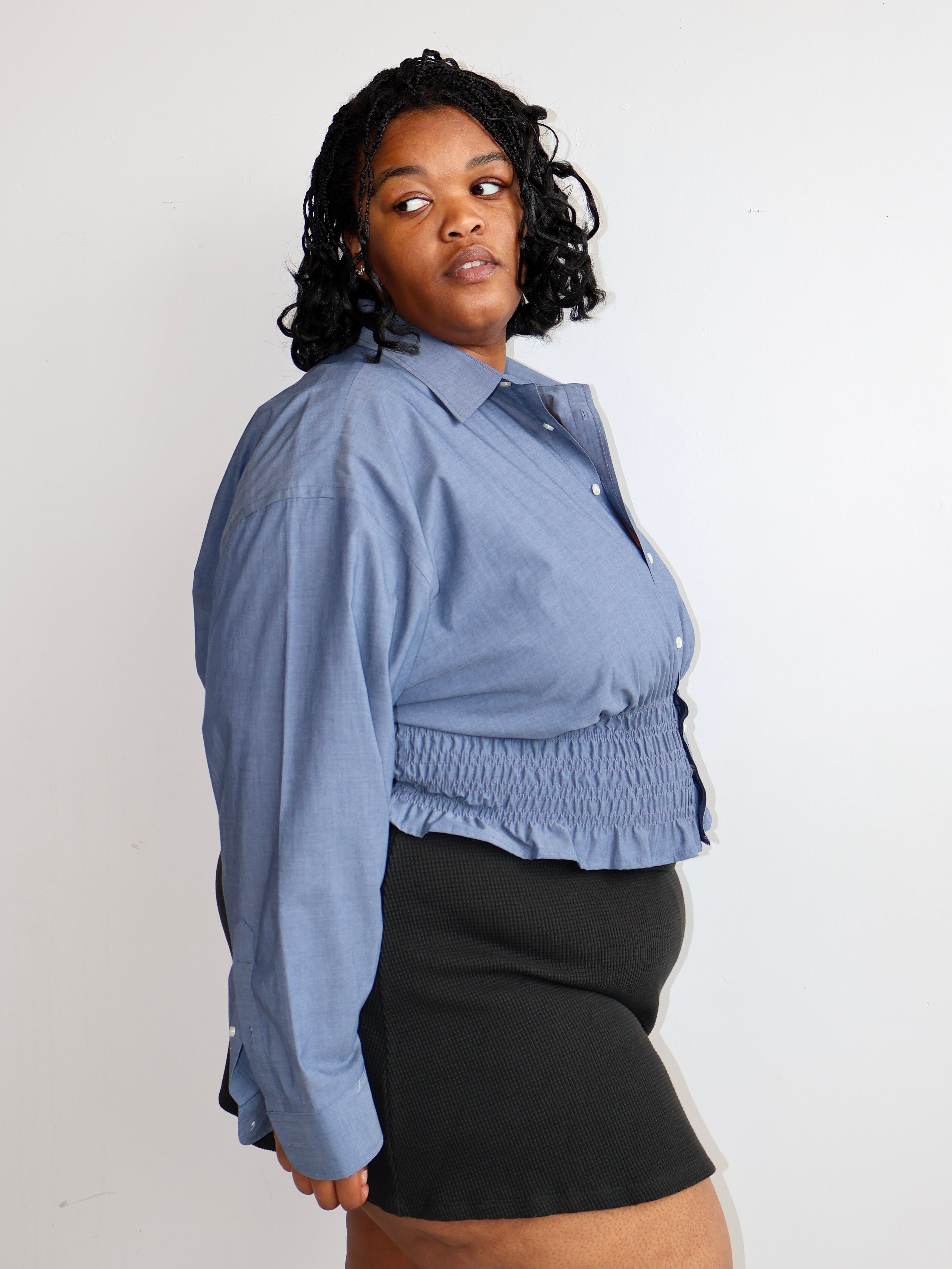 LAHMICHELLA x BRZ - Marielle Top in Slate (2X/3X)