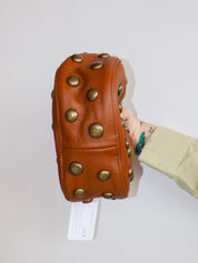 Dani Feris - Brown Brass Stud Bag