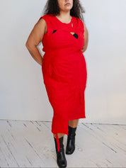 Alayna Roe - Red Scrap Dress (1X-3X)