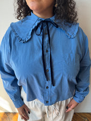 Grandpa's Shirts - Blue Lily Shirt (1X)