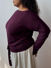 Em & May Enya Top - Merlot