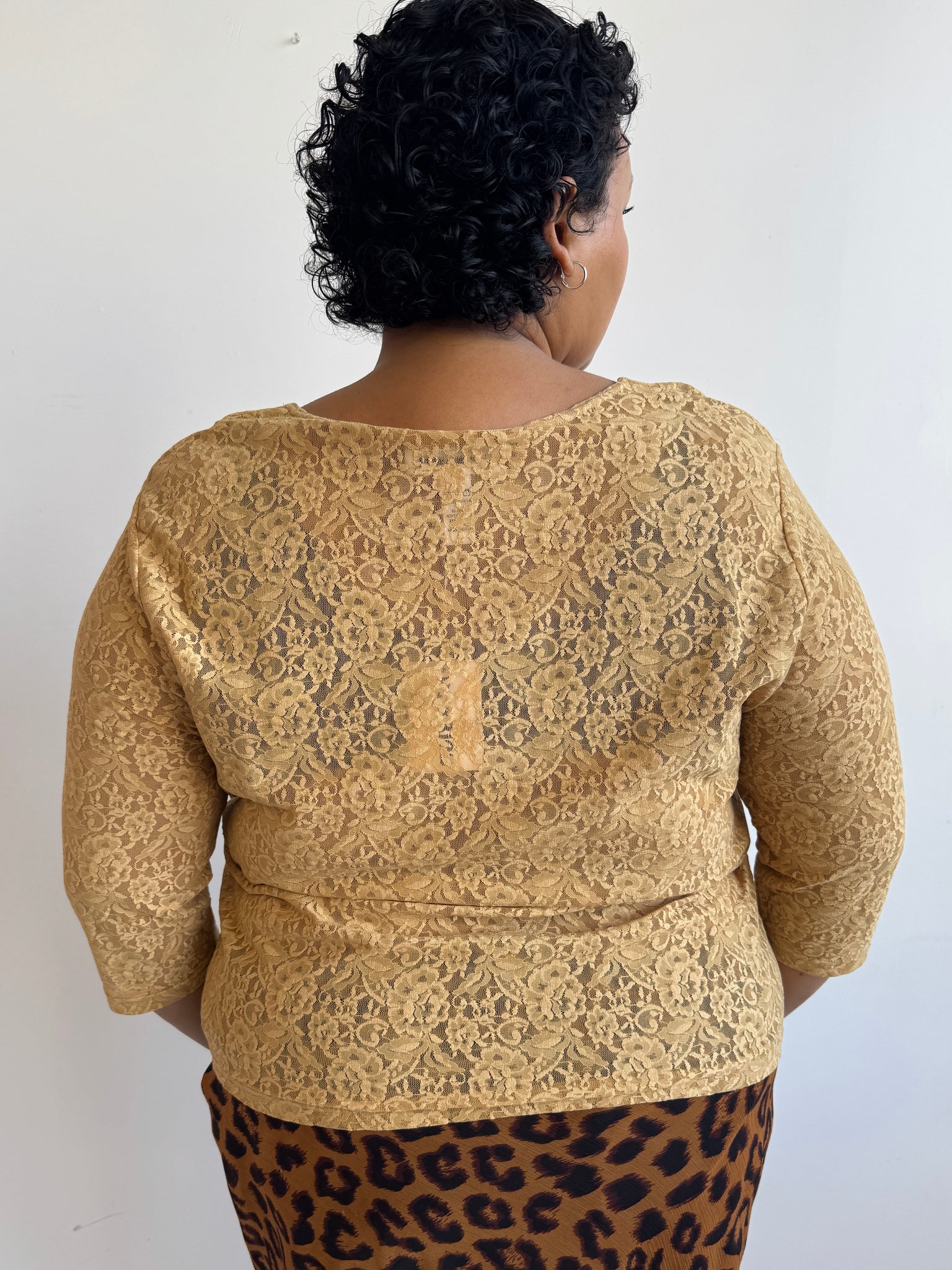 Vintage - Gold Lace Top (2X)