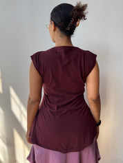 Gina Corrieri - 180 Top - Burgundy (L, 2X, 3X)