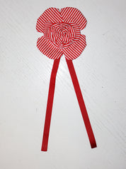 Grandpa's Shirts - Red Striped Brooch