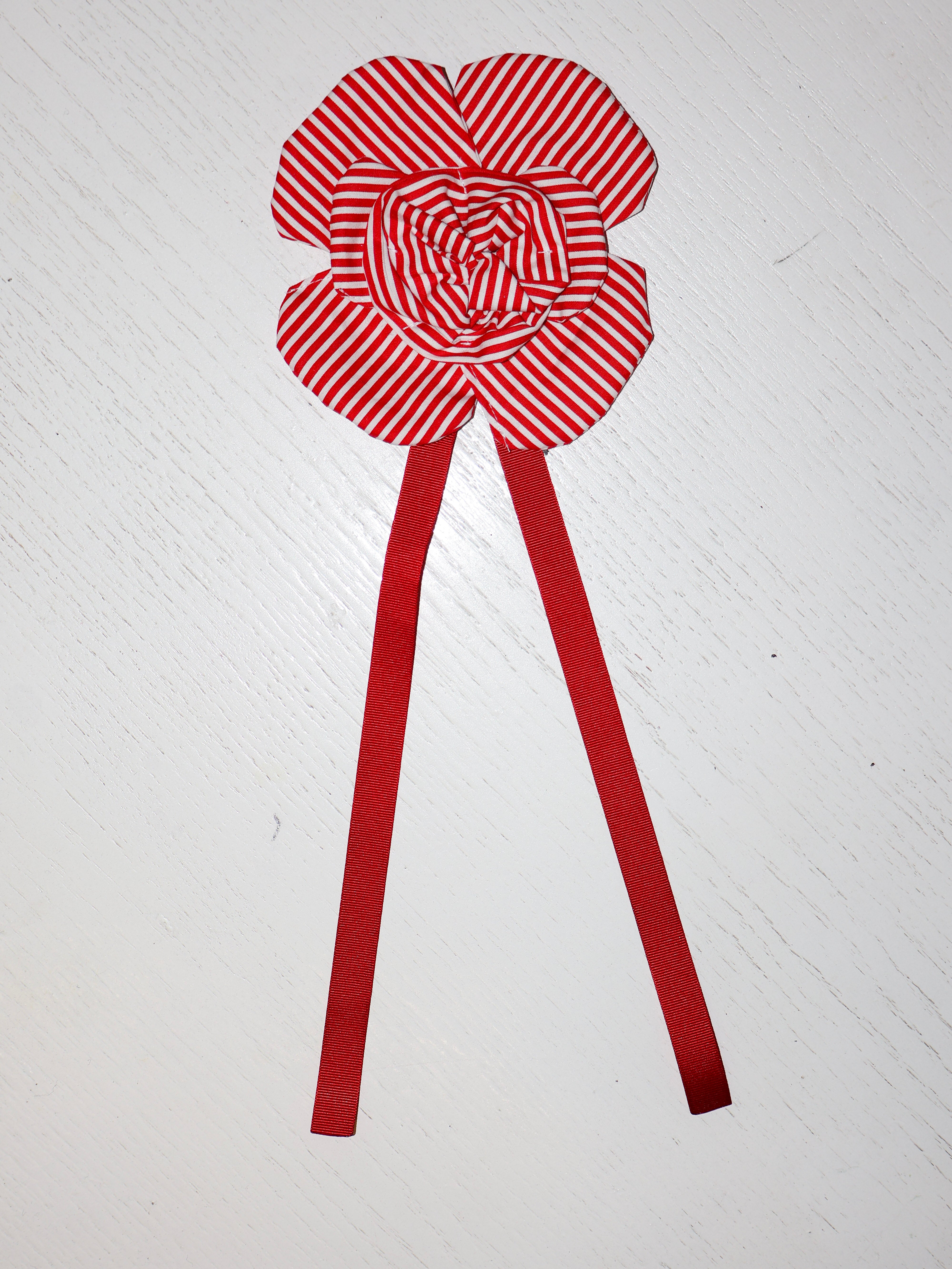 Grandpa's Shirts - Red Striped Brooch