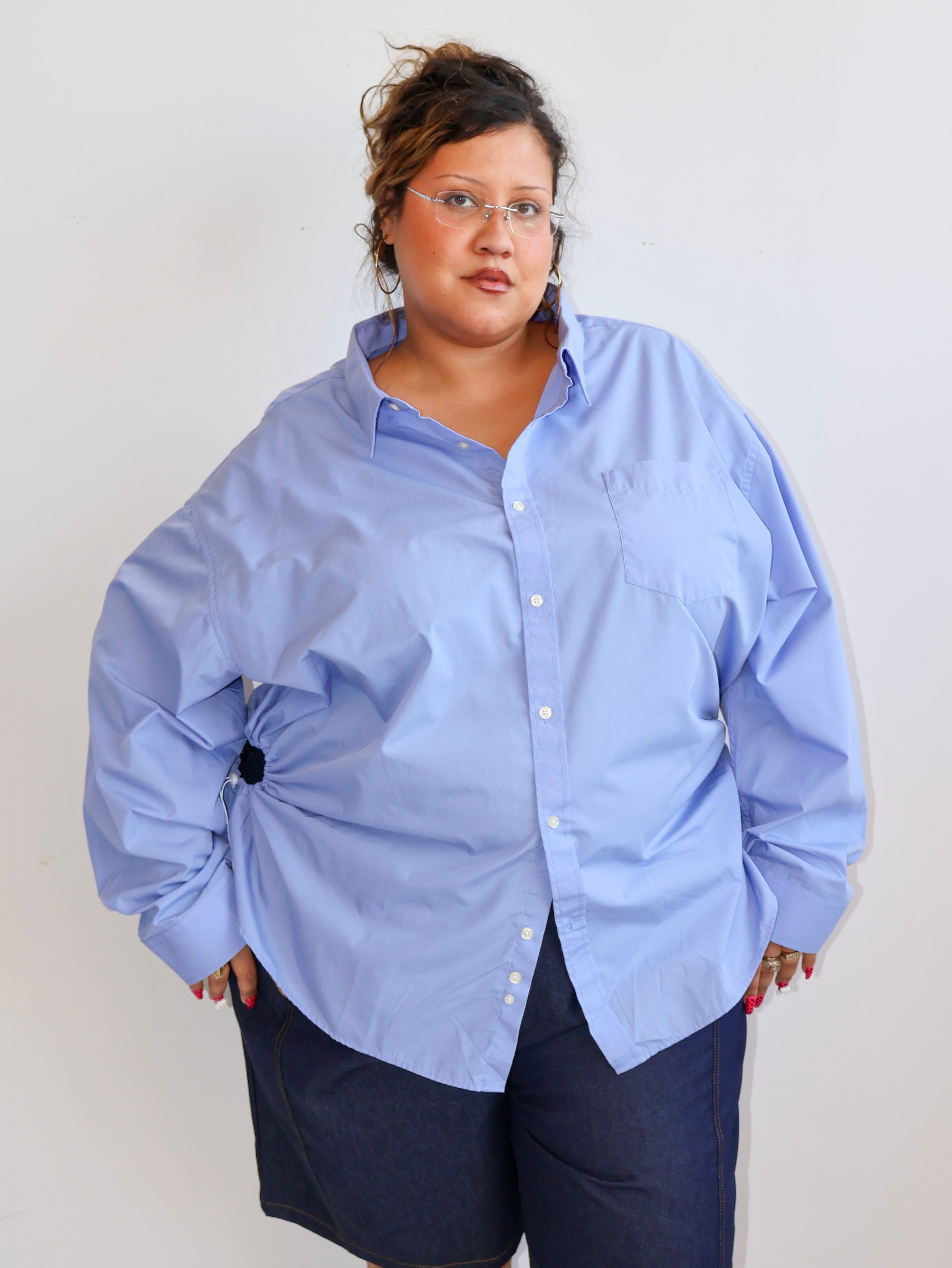 Nena Hansen - Light Blue Bungee Shirt (4X)