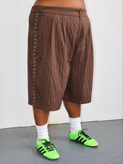 KkCo x BRZ - Rivet Trouser Shorts (1X-4X)