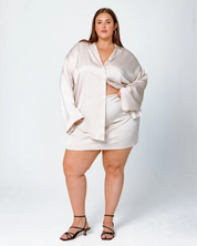 GIA/irl - Penelope Skirt in Ivory (1X-3X)