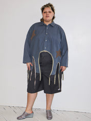 Tiberi x BRZ - Blue + Brown Star Top (3X/4X)