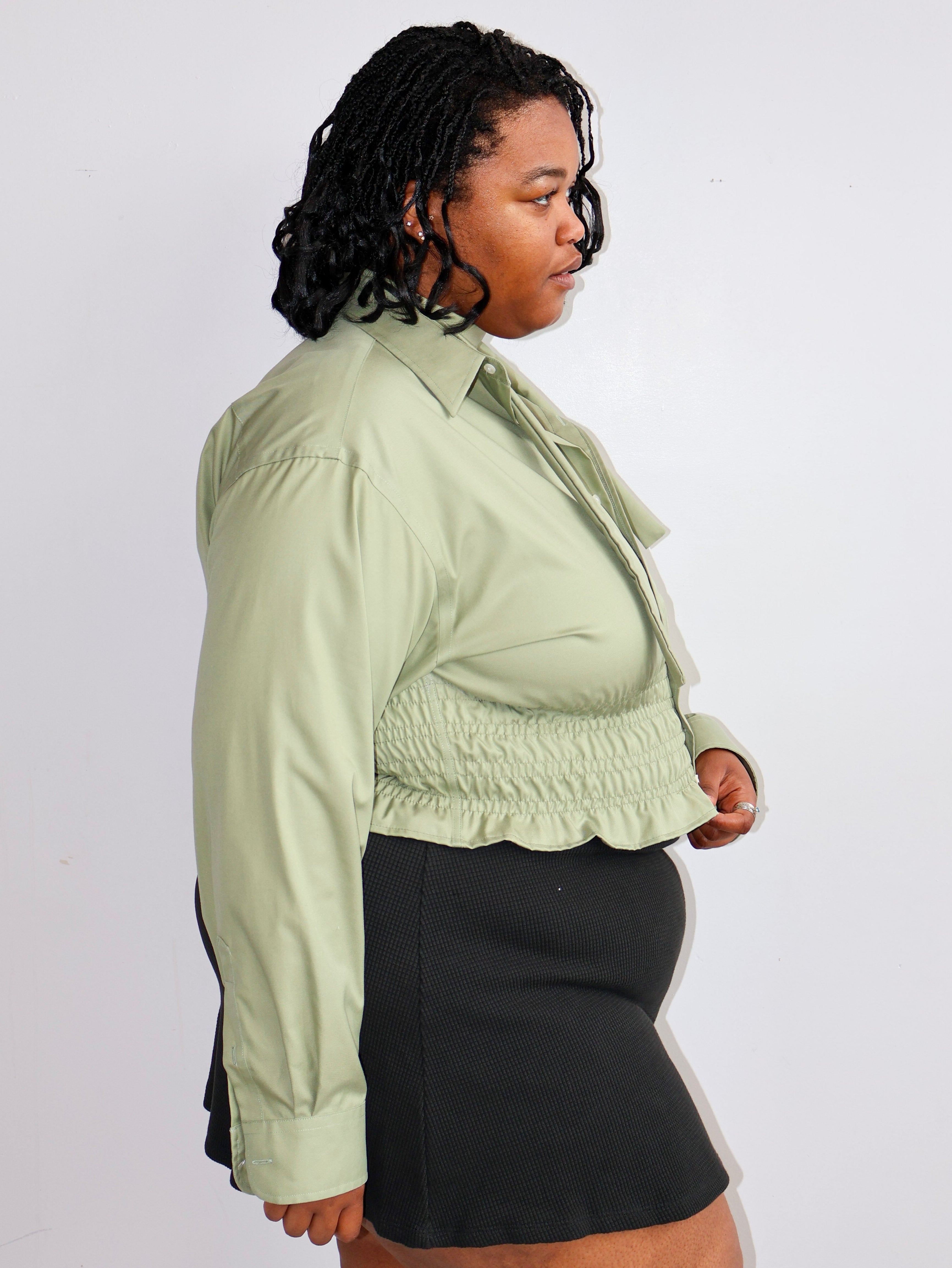 LAHMICHELLA x BRZ - Marielle Top in Green (1X/2X)