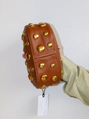 Dani Feris - Brown Gold Stud Bag