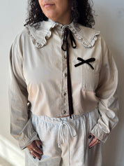 Grandpa's Shirts - Khaki Lily Shirt (2X)