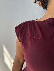 Gina Corrieri - 180 Top - Burgundy (L, 2X, 3X)