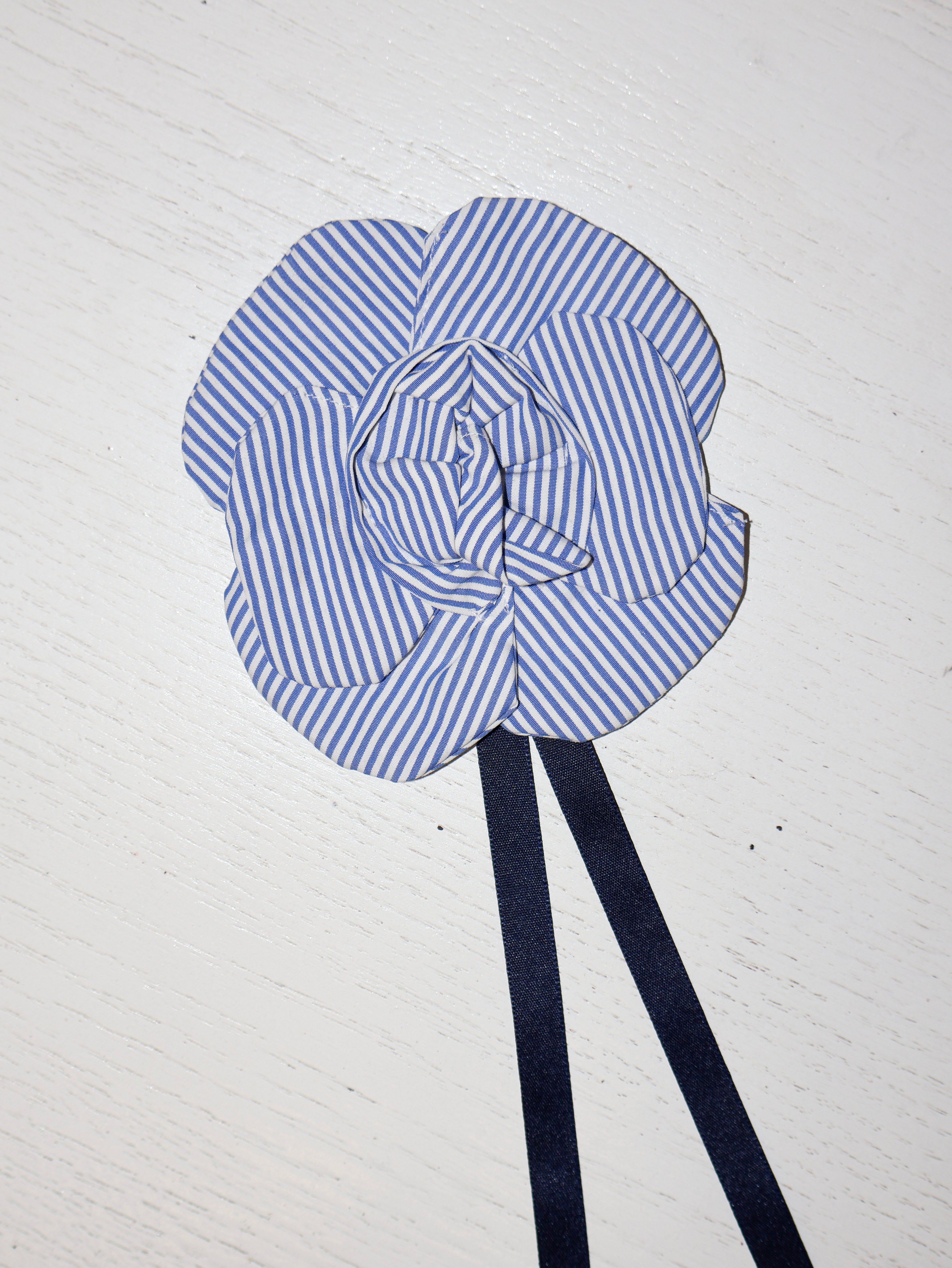 Grandpa's Shirts - Blue Striped Brooch