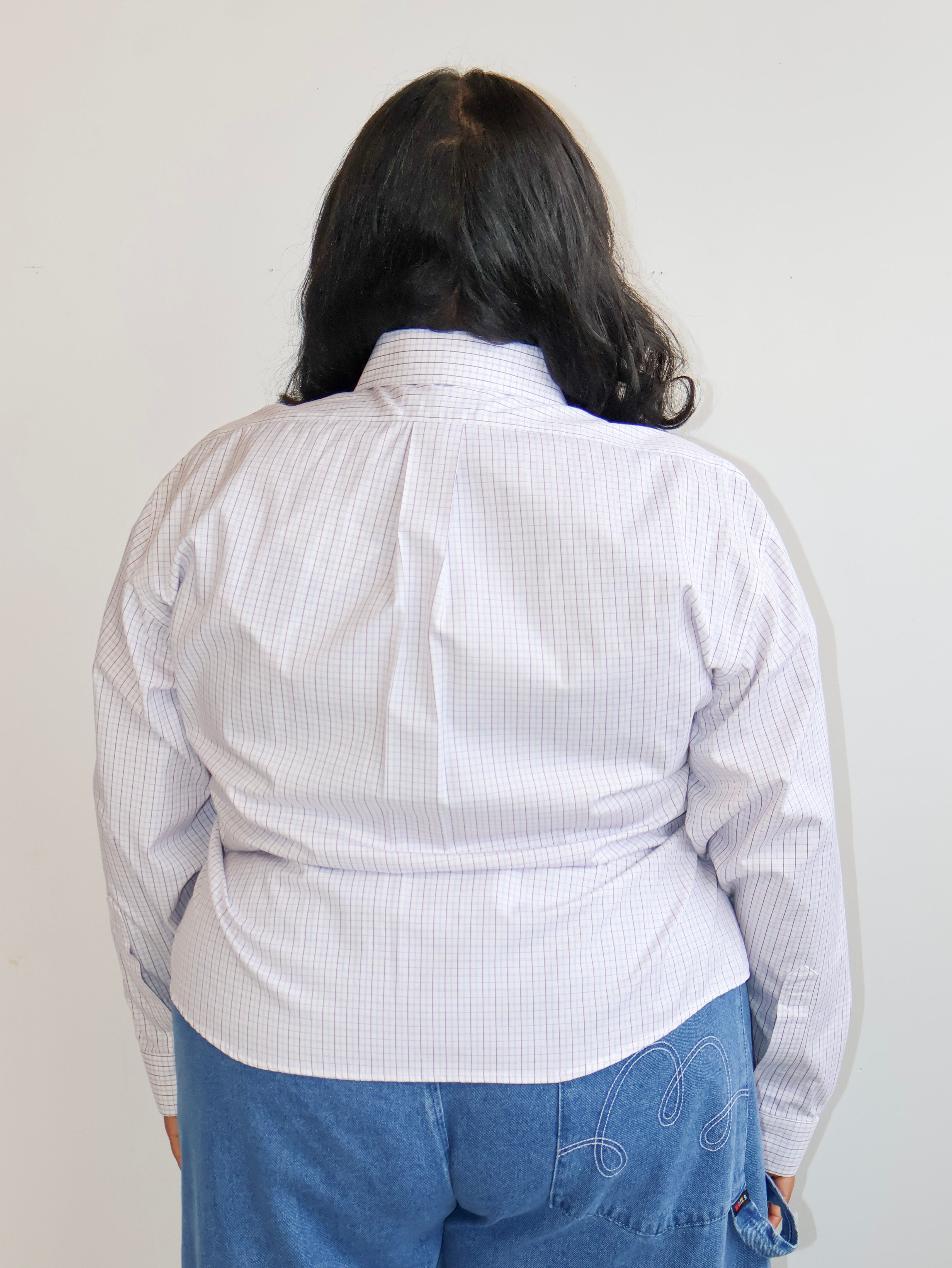 Estudio 1999 x BRZ - Lilac Plaid Camisa Bustier (1X/2X)