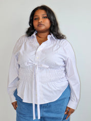 Estudio 1999 x BRZ - Lilac Plaid Camisa Bustier (1X/2X)