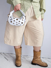 Dani Feris - White Stud Bag