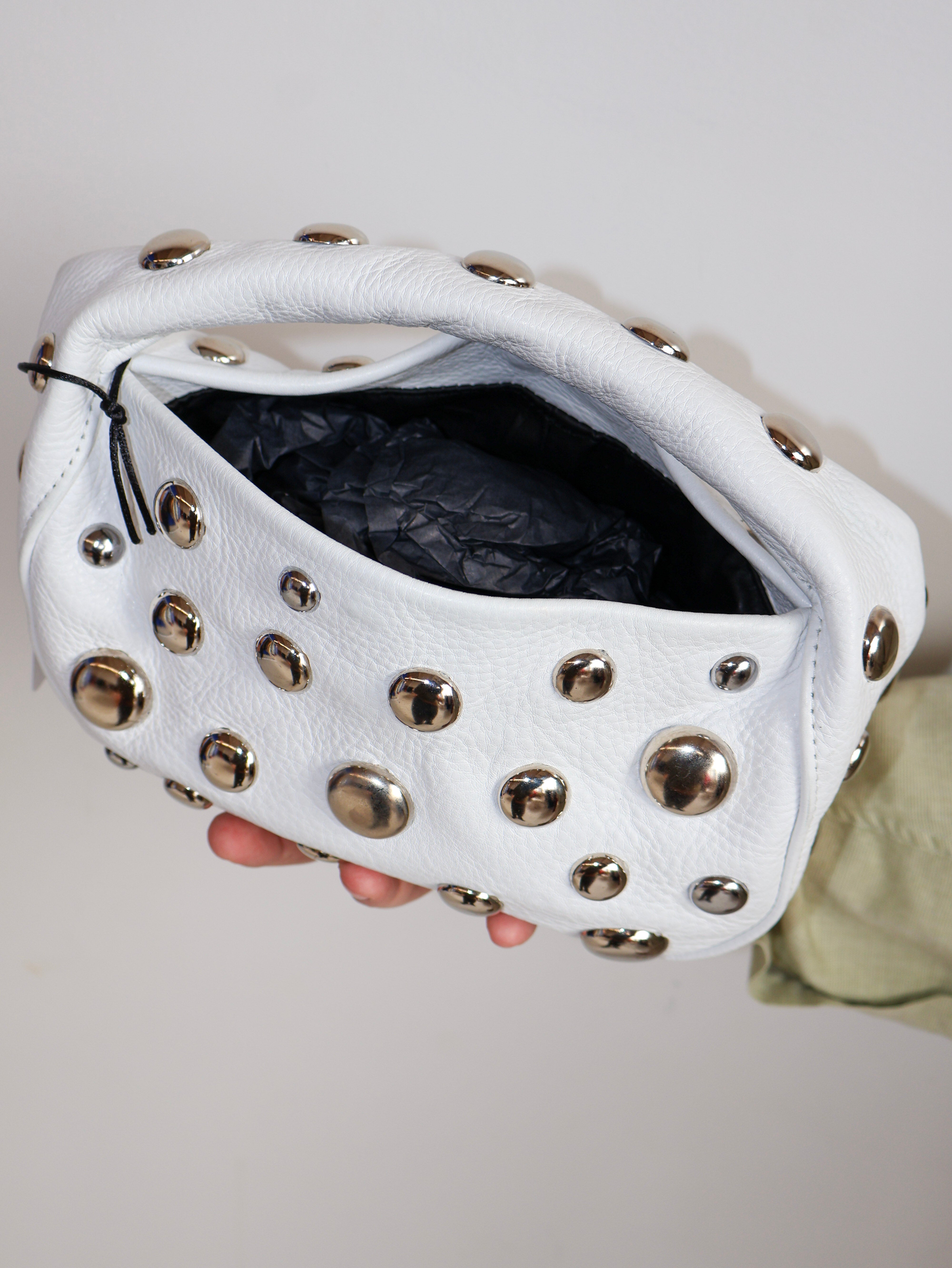 Dani Feris - White Stud Bag