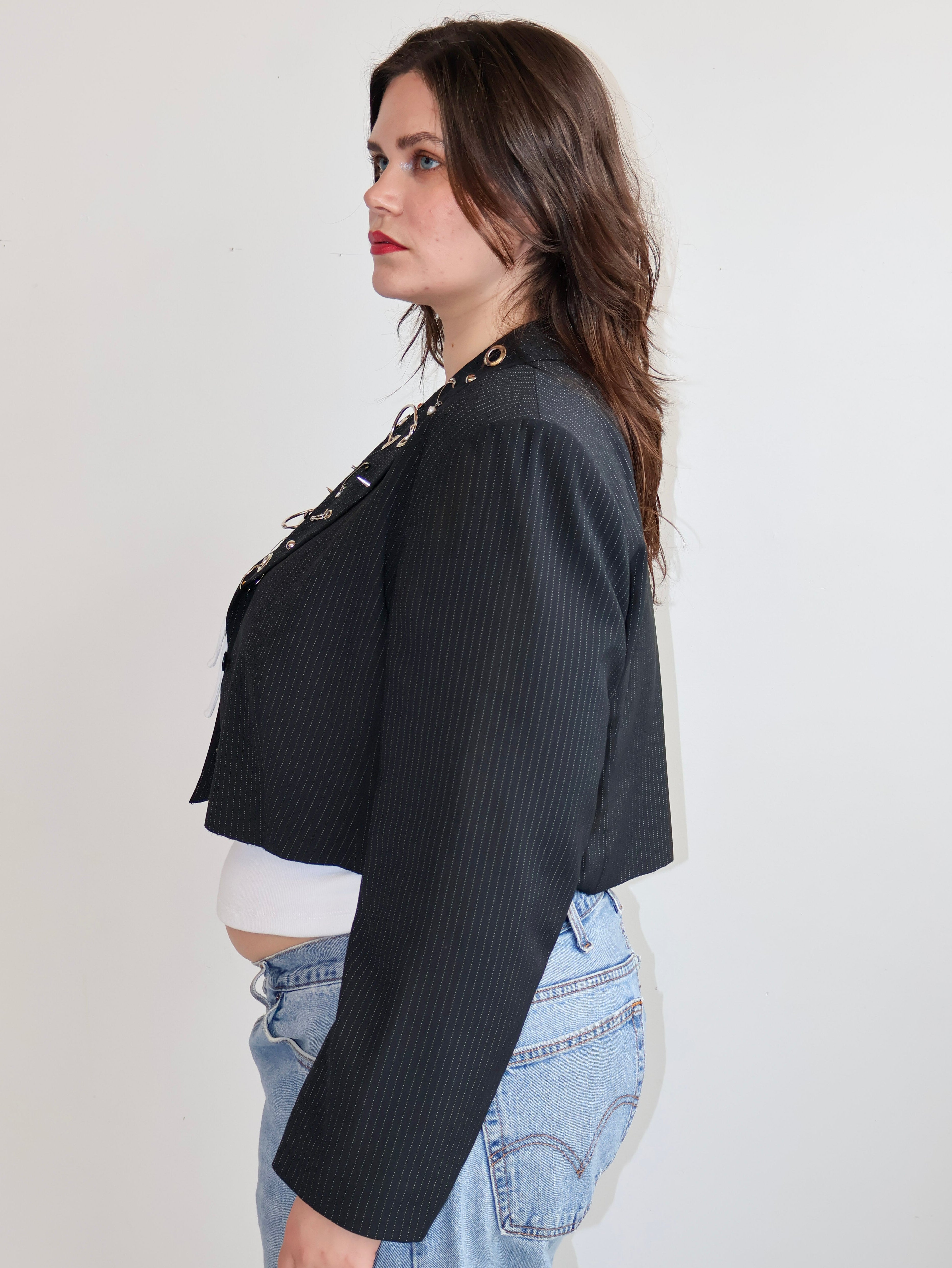 Shop Journal x BRZ - Cropped Embellished Blazer (XL/1X)
